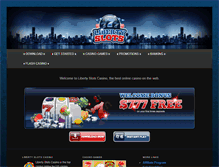 Tablet Screenshot of libertyslots.net